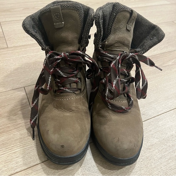 Ariat Women’s Brown Harper Waterproof Boot Lace Up Leather Size 8.5 - Picture 5 of 11